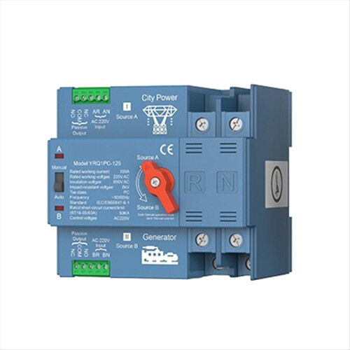 ATS Dual Power Automatic Transfer Switch for Generator 125A 2P