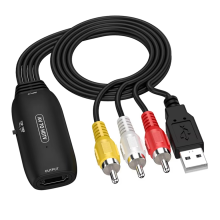 Adaptador convertidor de vídeo AV 1080P a - Adaptador de vídeo