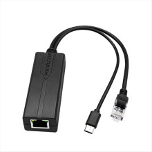 100M 48V auf 5V 2,4A PoE-Splitter, isoliertes Typ-C-Netzteilmodul