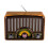 Multibandradio mit MP3-Bluetooth-Lautsprecher, dunkelbraun, EU-Stecker 1