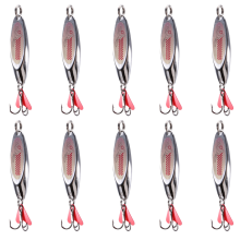 10 Stück 7g Spinner Spoon Forellenköder Hartköder Paillettenspinner