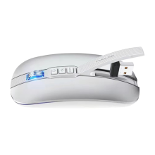 Wireless Bluetooth Mouse 2.4G Wireless Office Mouse Tablet PC Silver