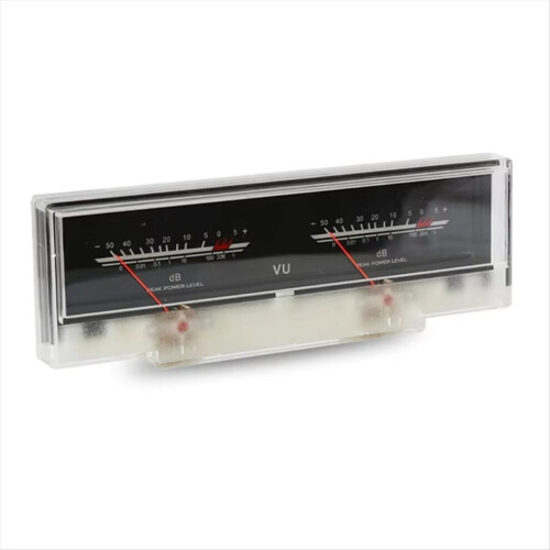 Dual-pointer VU meter stereo audio amplifier board with driver 2