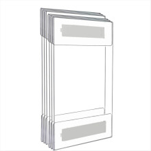 6-teiliger Acryl-Fotorahmen ohne Löcher zur Wandmontage, transparentes Preisschild