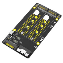 Dubbel 2X M.2 NVME SSD till SFF-8654 8X-adapter