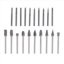 Doppelt verzahnter Hartmetall-Rotationsfräsersatz, 20-teilig, für Druckluftschleifer
