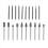 Double-cut carbide rotary milling cutter set, 20-piece, die grinder bits 1