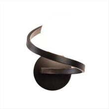 Black copper LED wall lights for indoor bedrooms with a bedside bulb