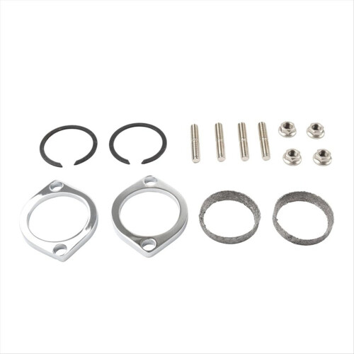 Exhaust flange mounting kit: flanges, gaskets, nuts, washers for