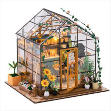 Cottage-Bausatz, DIY-Mini-Blumenhaus, 3D-Puzzle, Montageset