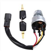 Ignition switch with key for Caterpillar 277B 246 262 232B 232 267B