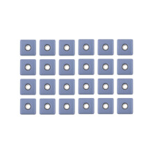 24 Stück 30 mm quadratische Stuhlbeinschoner, Möbel-Antirutschschoner