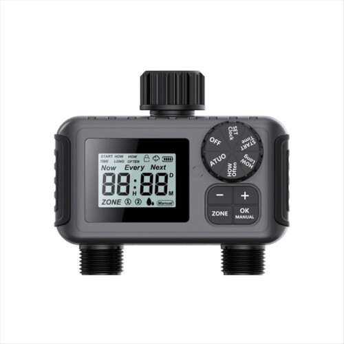 2-way programmable irrigation timer for greenhouses, B