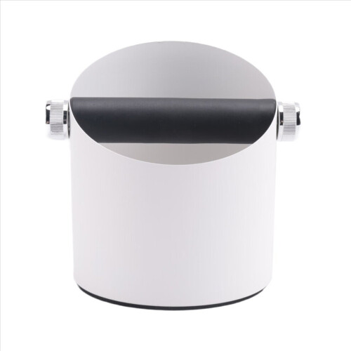 Coffee knock box with removable espresso knock box – White