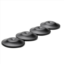 4 Stück Verstärker-Lautsprecherfüße, Spikes, Aufnahmefüße, schwarz