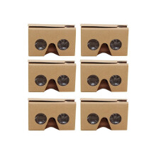 6-teiliges 3D-Brillen-Set für Cardboard V2 VR (4,5–6 Zoll) + Kopfband