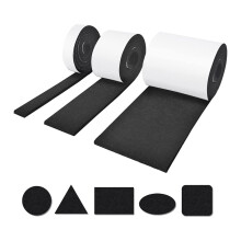 Filzgleiter mit Rollen (100x10cm + 100x5cm + 100x2cm) für Stühle
