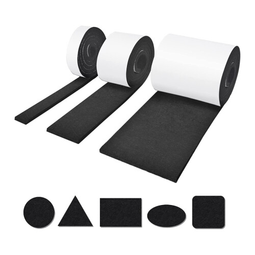 Roller felt glides (100x10cm + 100x5cm + 100x2cm), for chairs