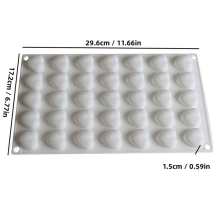 Herzförmige Schokoladenform, Mousse-Kuchenform, Silikonform A