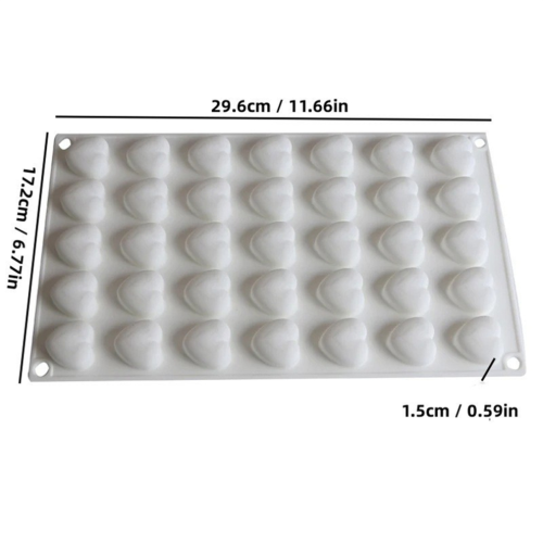 Herzförmige Schokoladenform, Mousse-Kuchenform, Silikonform A