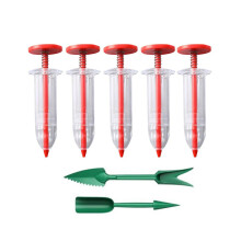 -Seed distributor set, seed seeder, seed dispenser, manual seedling and weed eater set