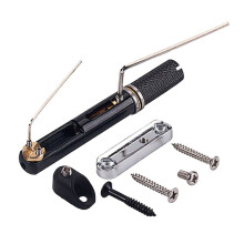 Schwarzes 5-Saiter-Nickel-Single-Headless-Rundsteg-Kit für Gitarre und Bass