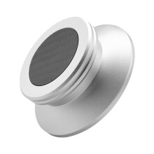 Record Weight Stabilizer with Soft Protective Pad for HiFi Vinyl LP Disc Turntable Profile (Silver)