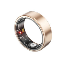 SR06 Ring, Gesundheitsmonitor, Herzfrequenz- und Schlafüberwachung, 5 ATM wasserdicht, Gold