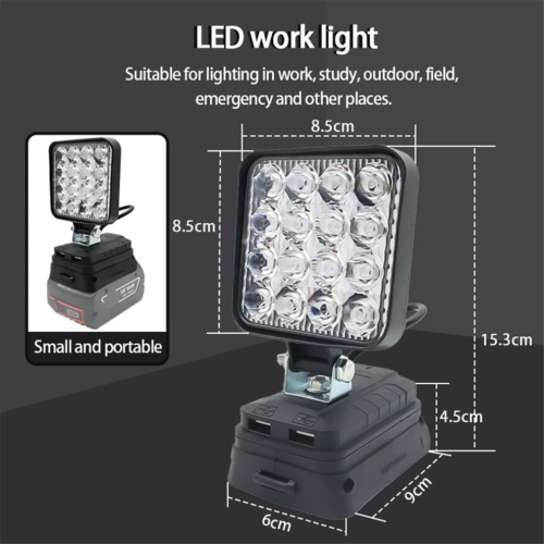 16 LED work lights for Bosch 18V lithium battery 1