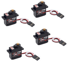 SURPASS HOBBY 4 PCS S0009M 9G Digital Servos Metal Gear Servo 1.4KG Steering Gear for RC Cars Parts Airplane Boat Ship Airplane