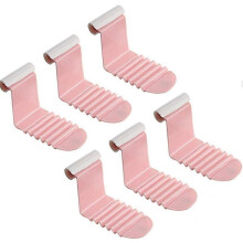 Sujetadores de sábanas, pinzas de plástico para sábanas, sujeta sábanas para mantenerlas ordenadas (rosa, 6 unidades)