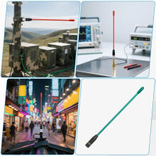 2 Stück für Meshtastic LoRa-Antenne, 868 MHz, Omnidirektional, SMA-Stecker, 10 DBi, Große Reichweite, Weiche Peitschenantenne B