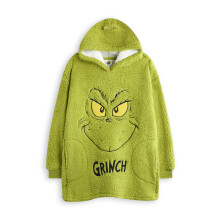 The Grinch Blanket Hoodie (Unisex Kids Green)