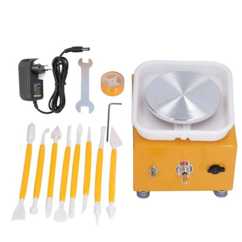 Pottery Wheel - GOTOTOP - Mini - Adjustable Speed - Compact Design - Ideal for Children