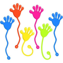 Children's Toy - Sticky Hands - 6 Pieces - Random Color - Plastic - Ages 3 and Up