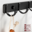 Kitchen hooks without holes, Nordic Space aluminum, single hooks, 7 hooks 3