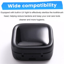 Portable UV Toothbrush Sterilizer Case with Induction and Charge Display,Travel Toothbrush Sanitizer Box