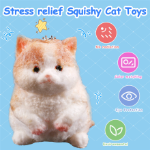 Mittelgroßes, weiches Katzenspielzeug zum Stressabbau, weiches Katzenspielzeug, Geschenkidee, E