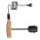 European Standard Wrought Iron Table Lamp Base E27 Socket with Cable Plug DIY Lamp Base Accessories EU Plug 1