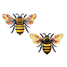 Décoration murale élégante en forme d'abeilles,-Styles mixtes