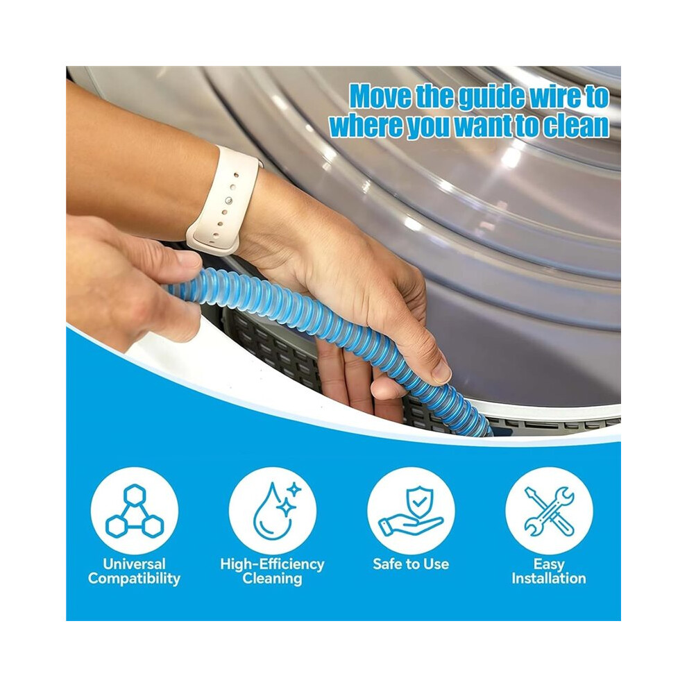4 Pcs Dryer Vent Cleaner Kit Universal, Lint Vacuum Attachment Tumble Dryer For Power Washer For Dryers Refrigerator 6031357881411