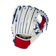 Gant de baseball Gant de baseball en cuir-Blanc bleu 11,5 pouces