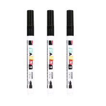 3 Stück wasserdichter Steindenkmal-Lackstift,-Schwarz 1mm