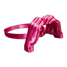 Unisex Herz Hände Kopfschmuck Sonnenschutz Kappe in 4-Rosenrot
