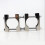 Double antenna mast clamp set for TV-CB-ham flagpole 2
