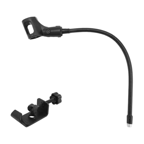Microphone stand, 360-degree flexible gooseneck, adjustable with clip 1