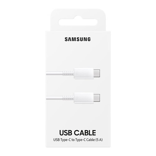 Kabel Samsung USB-C na USB-C 5A - bílý