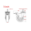 Swivel casters, 4 pieces, high-performance wheels with M16 thread 3