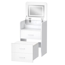 ALFORDSON Toeletta Sgabello Trucco Specchio LED Vanità Scrivania Camera da Letto