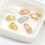 Packung mit 10 eleganten Perlenhaltern in U-Form,-Roségold 6